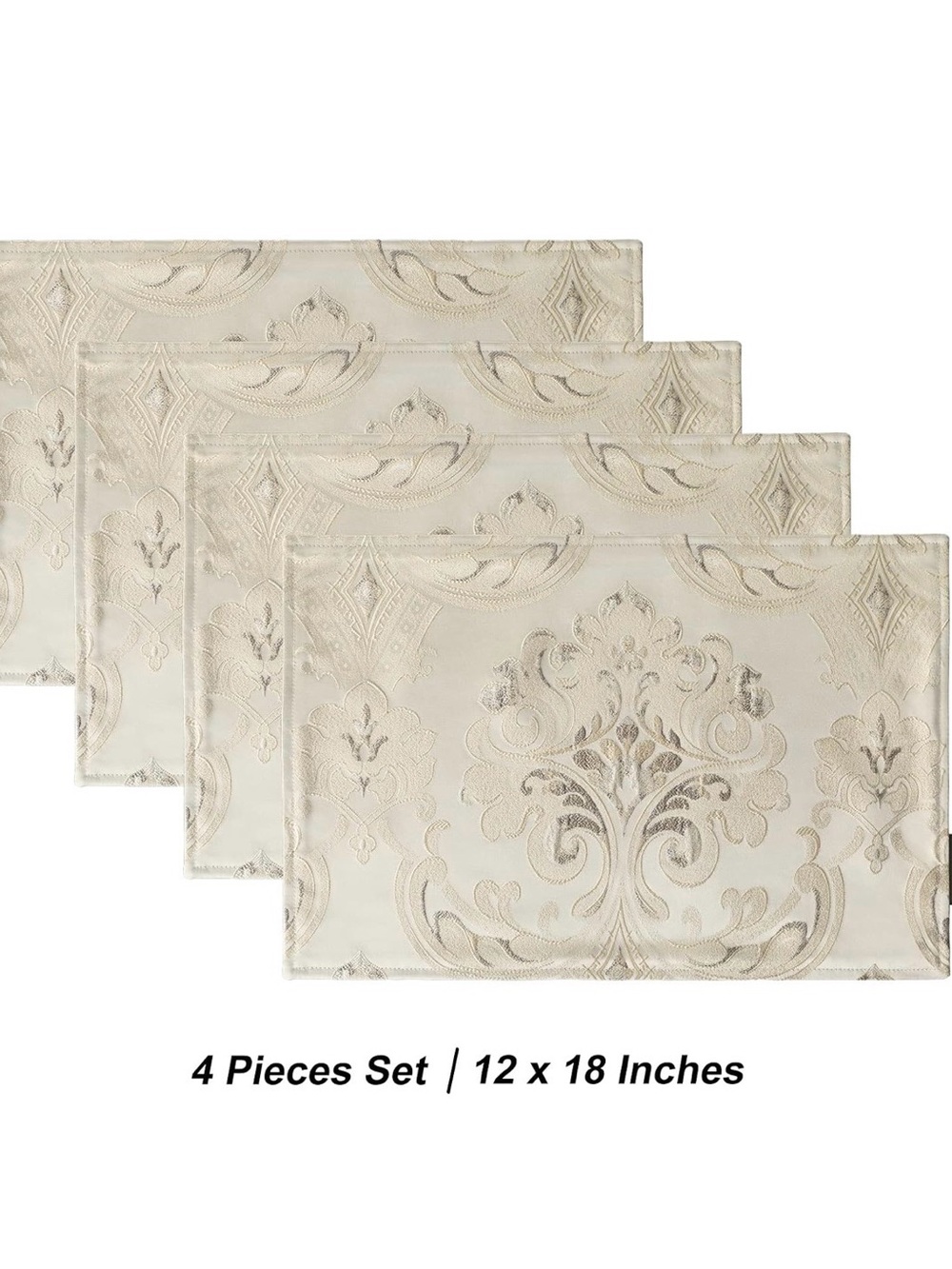 Loom And Mill Damask Floral Placemats